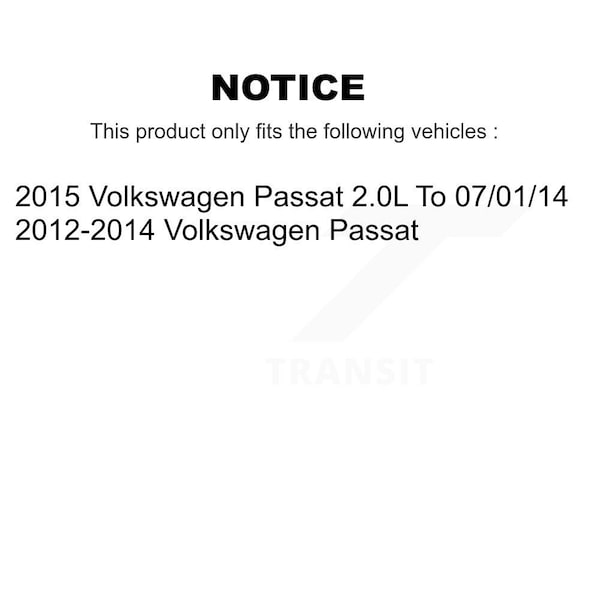 Front Rear Semi-Metallic Brake Pads Kit For Volkswagen Passat